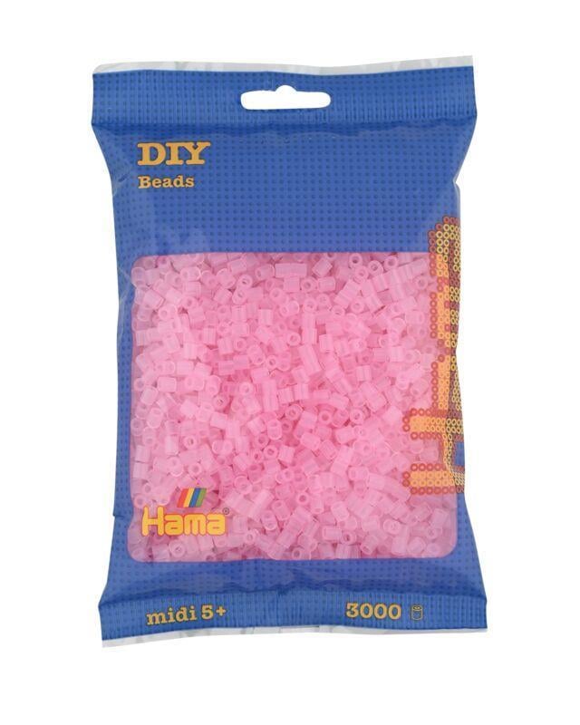 3.000'lik Hama Midi Boncuk -Şeffaf Pembe