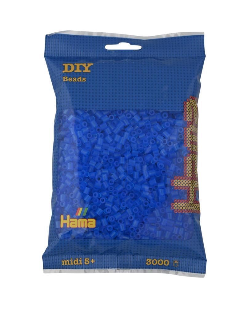 3.000'lik Hama Midi Boncuk - Şeffaf Mavi