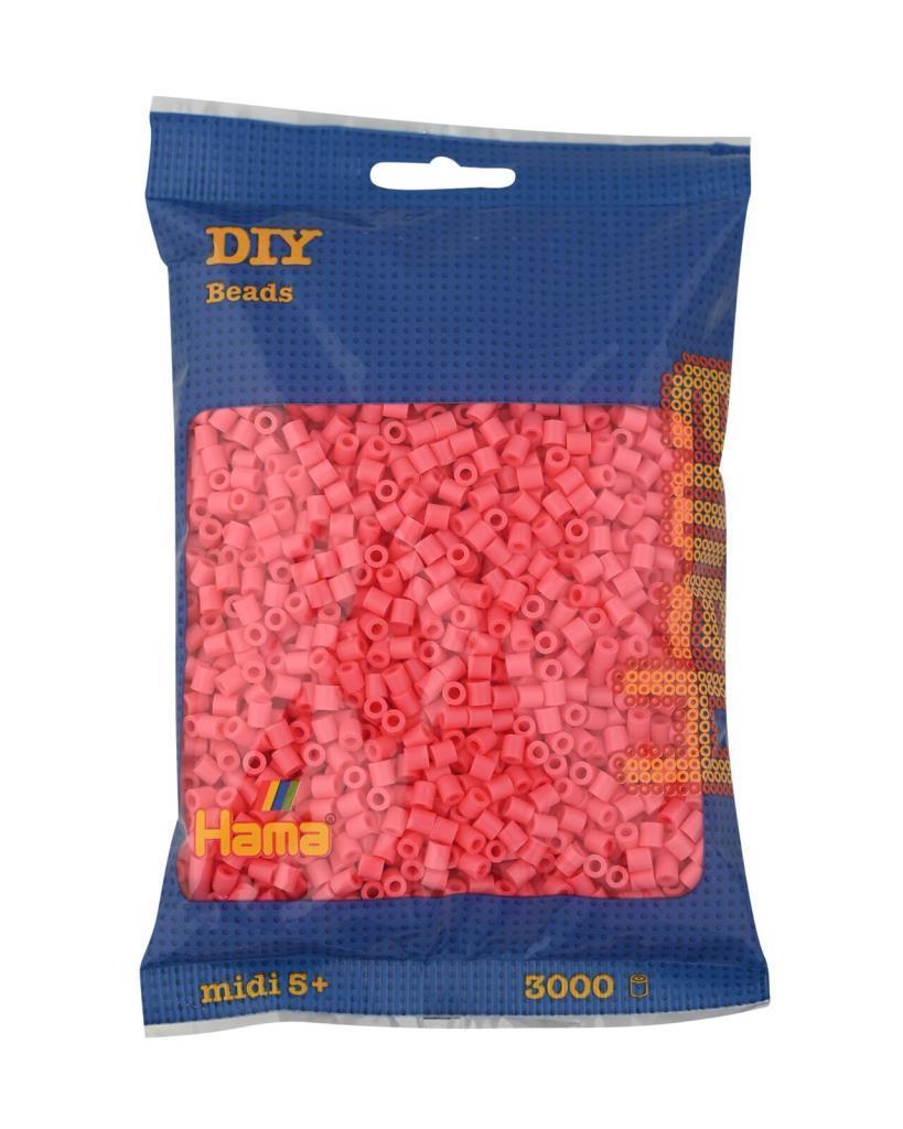 3.000'lik Poşet Hama Midi - Pastel Kırmızı