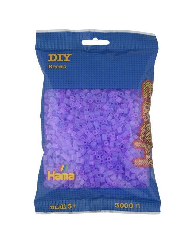 3.000'lik Hama Midi Boncuk -Şeffaf Lila