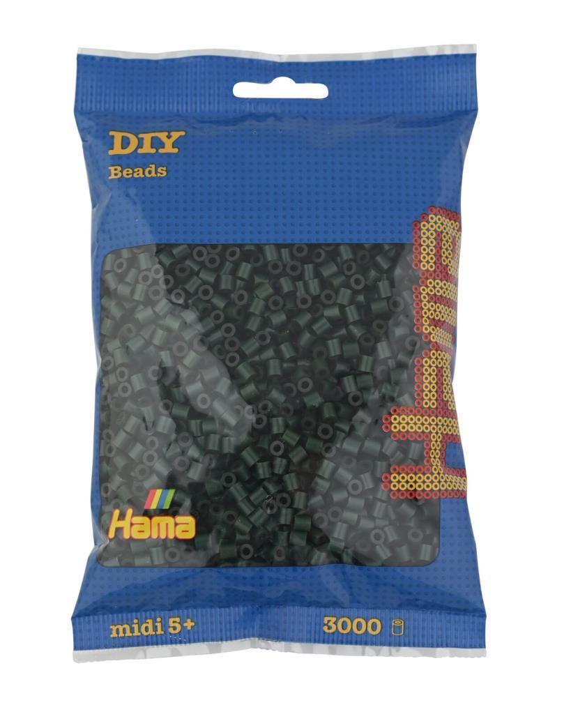 3.000'lik Poşet Hama Midi - Koyu Yeşil