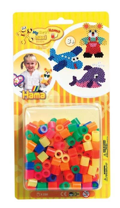 Hama Maxi Boncuk 250'lik Blister - Neon Renkler