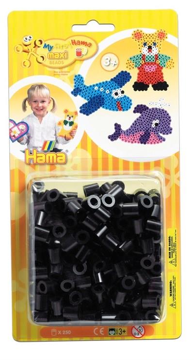 Hama Maxi Boncuk 250'lik Blister - Siyah