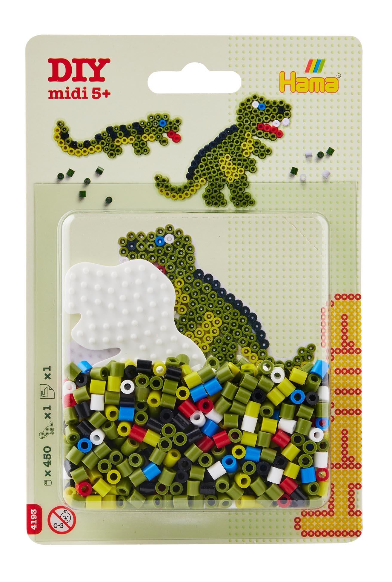 Hama Midi Küçük Dinozor Tabla ve Boncuk Seti