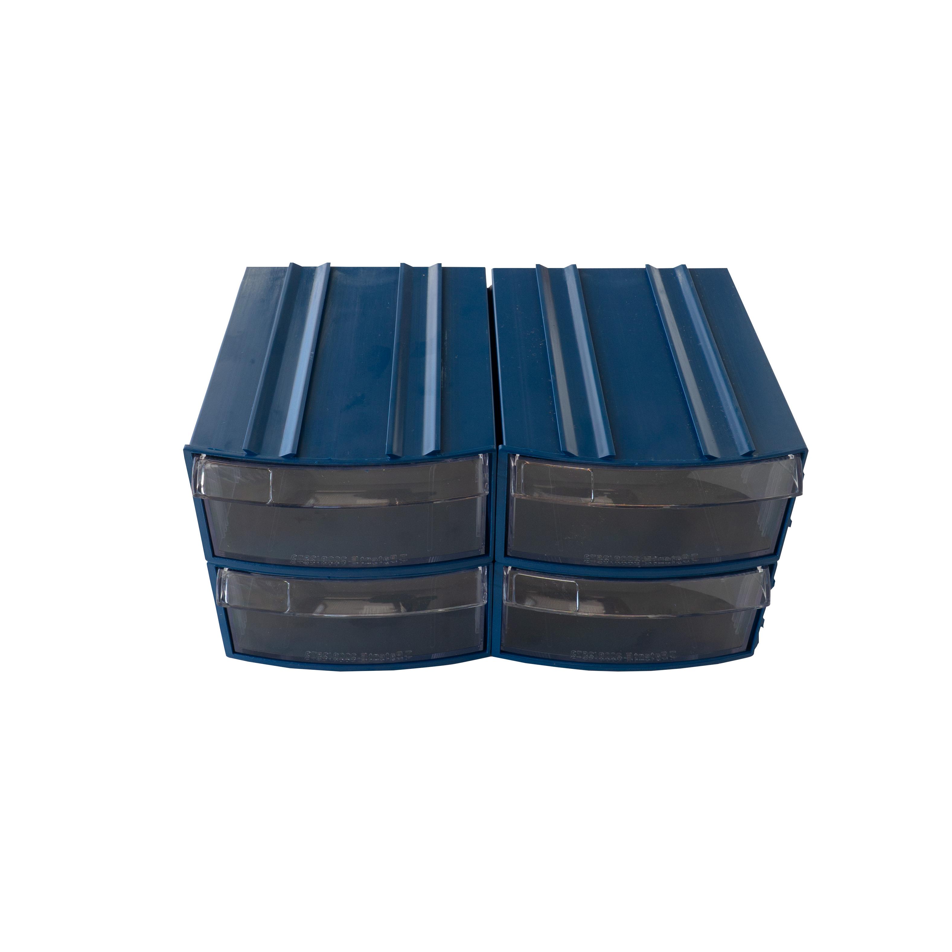 Plastik Çekmeceli Kutu Dörtlü