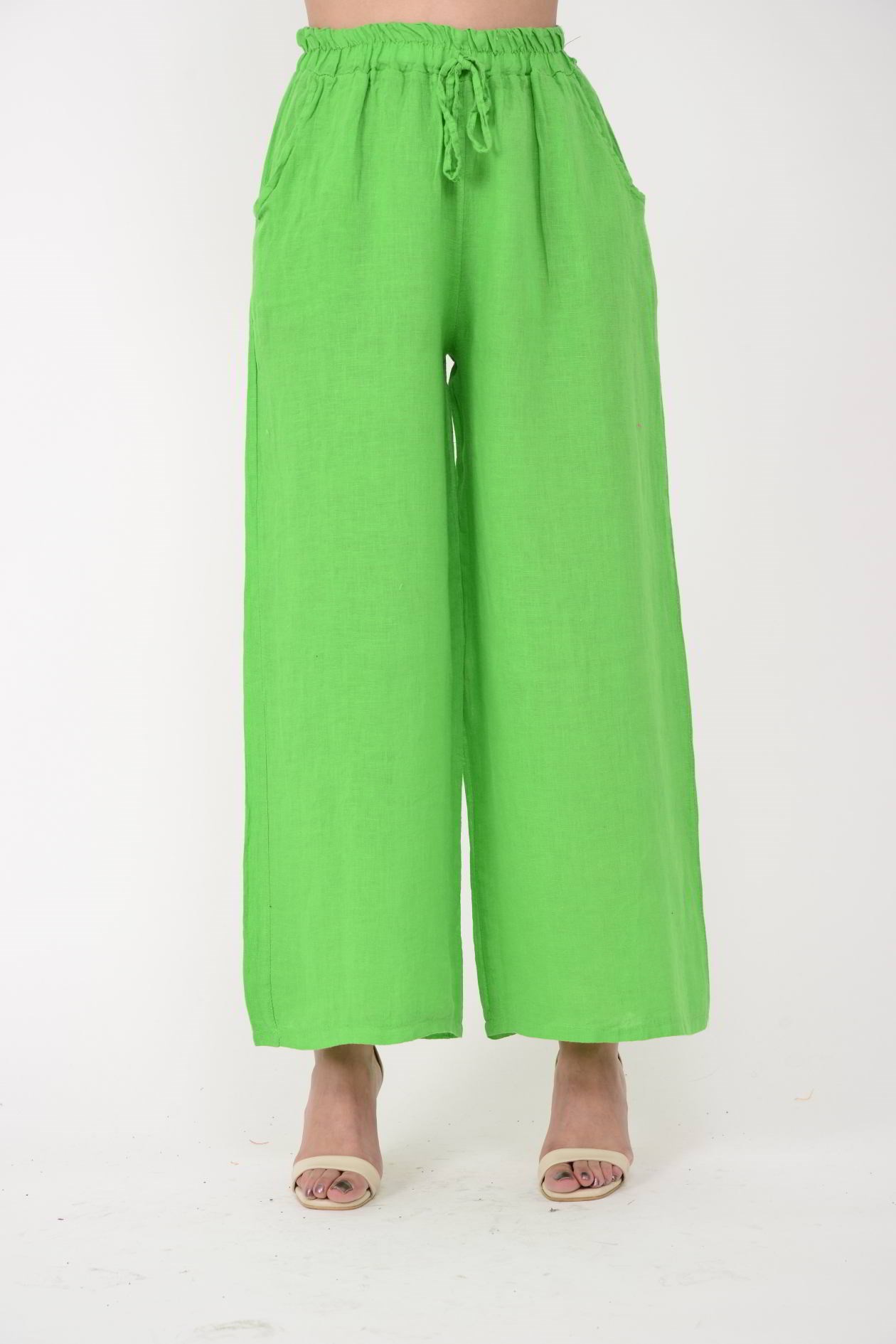 10375 DÜZ KETEN PANTOLON