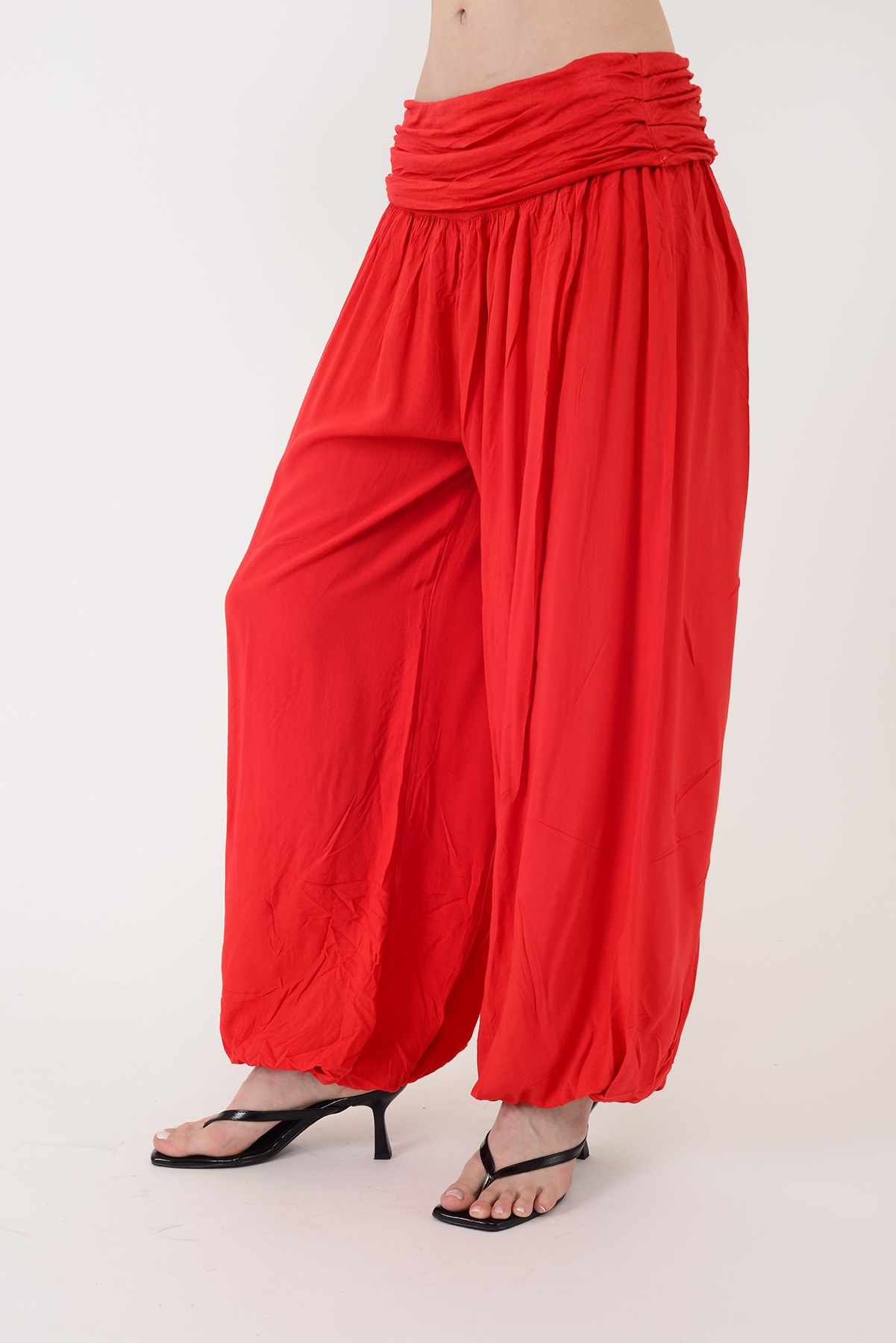1495 BELİ LASTİKLİ ŞALVAR PANTOLON