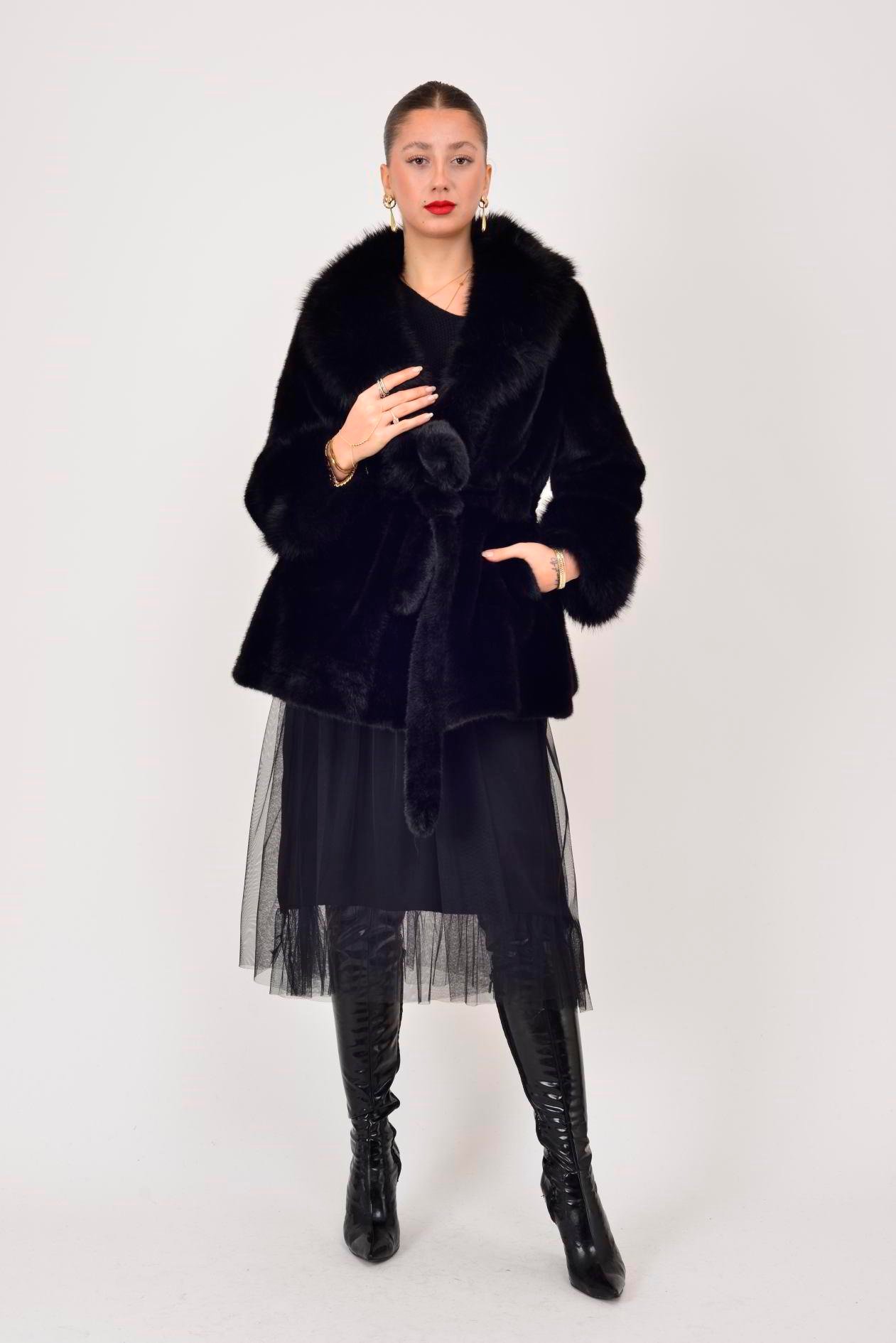 18400 VIOLA KEMER DETAYLI KÜRK