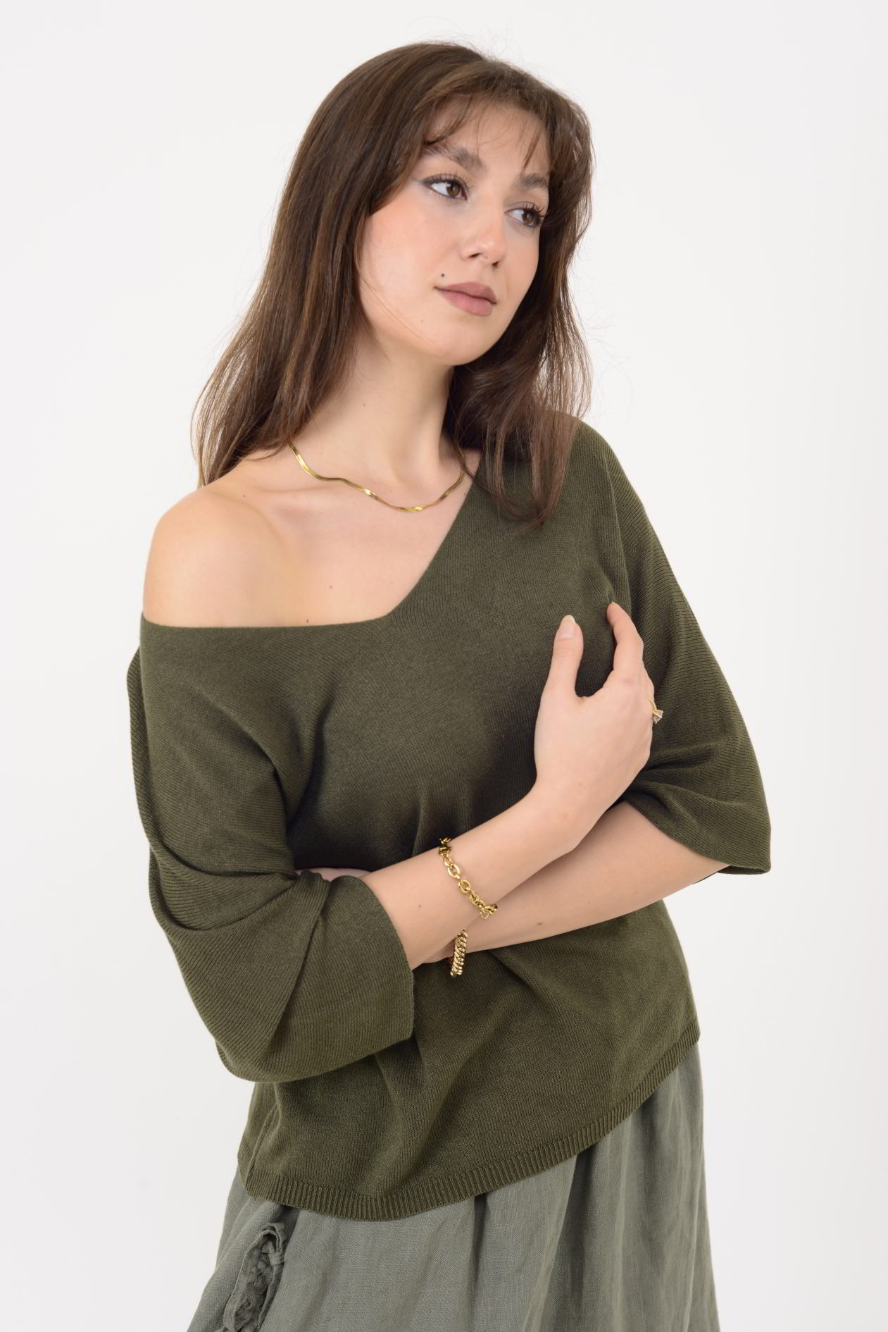 19004 V YAKA TRİKO BLUZ