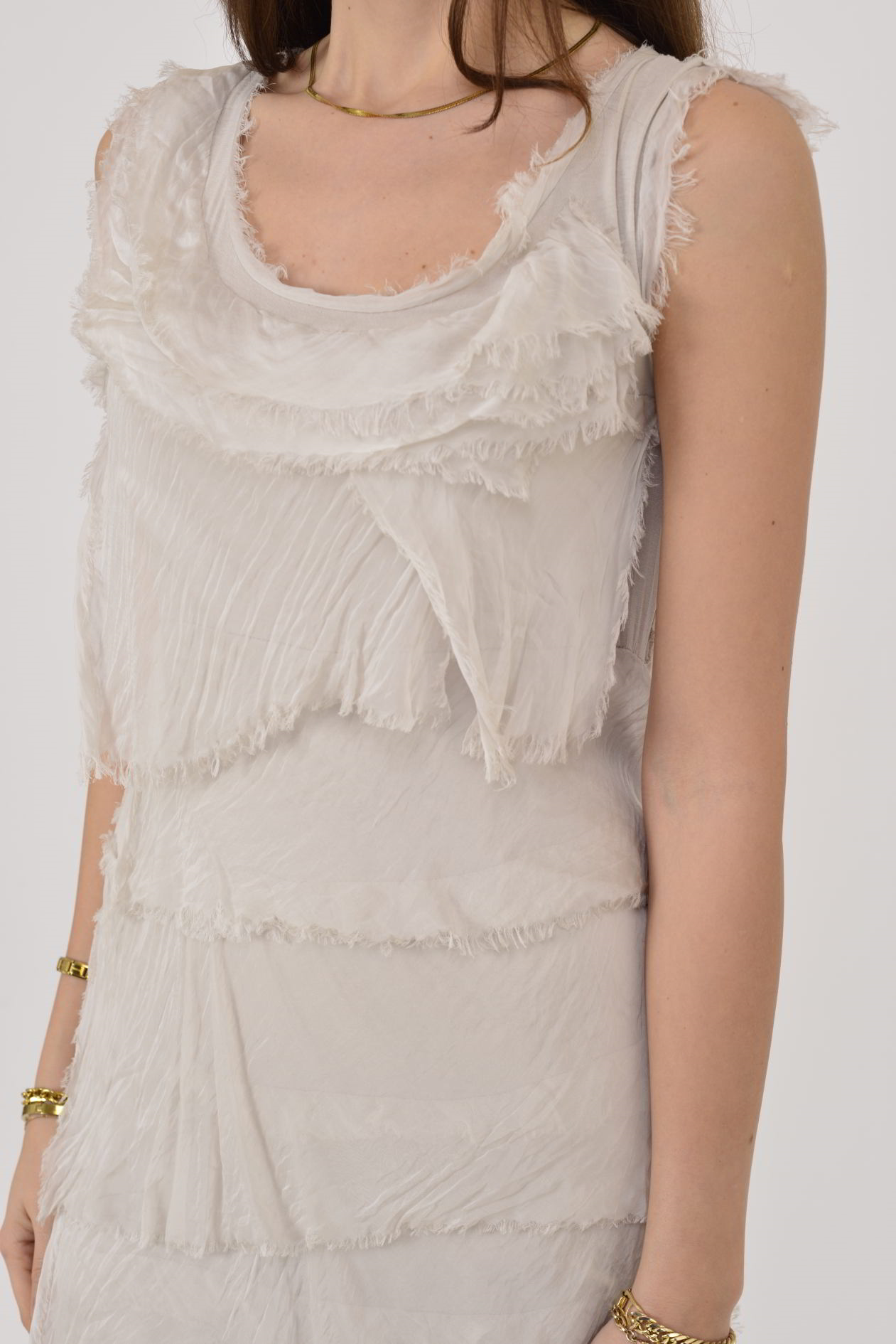 2031 KAT KAT İPEK ELBİSE