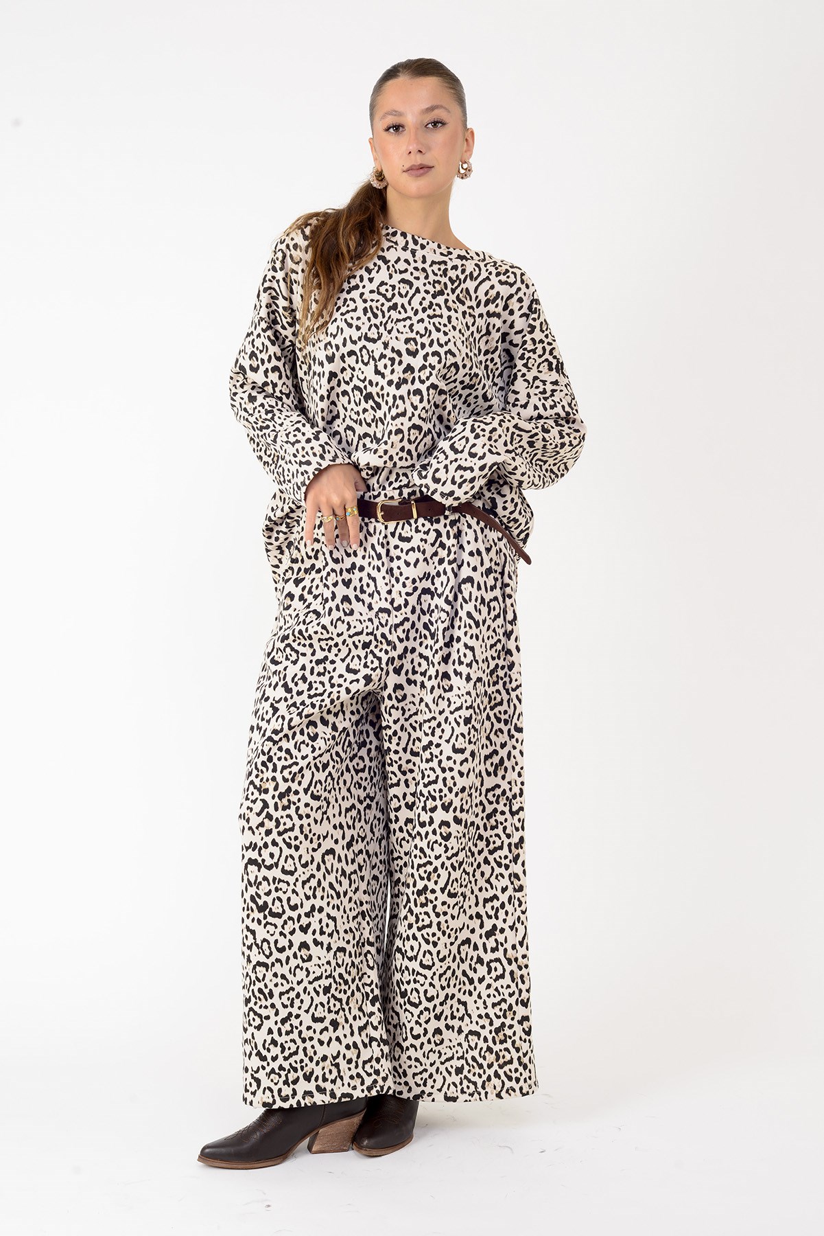 21771 LOVA LEOPAR DESEN 2Lİ TAKIM