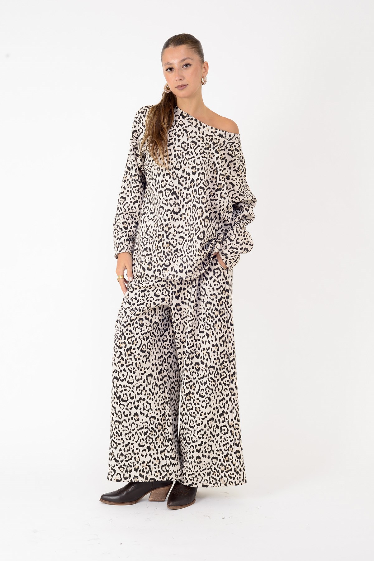 21771 LOVA LEOPAR DESEN 2Lİ TAKIM