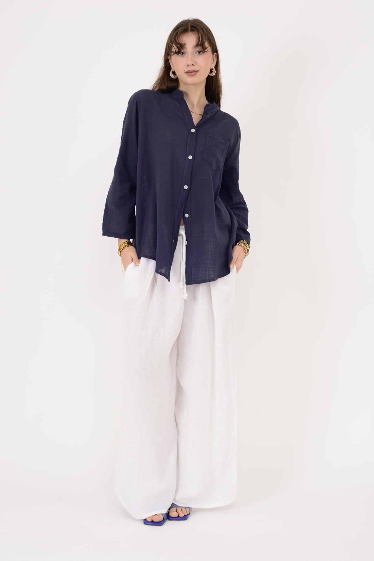 22045 CEP DETAYLI GÖMLEK