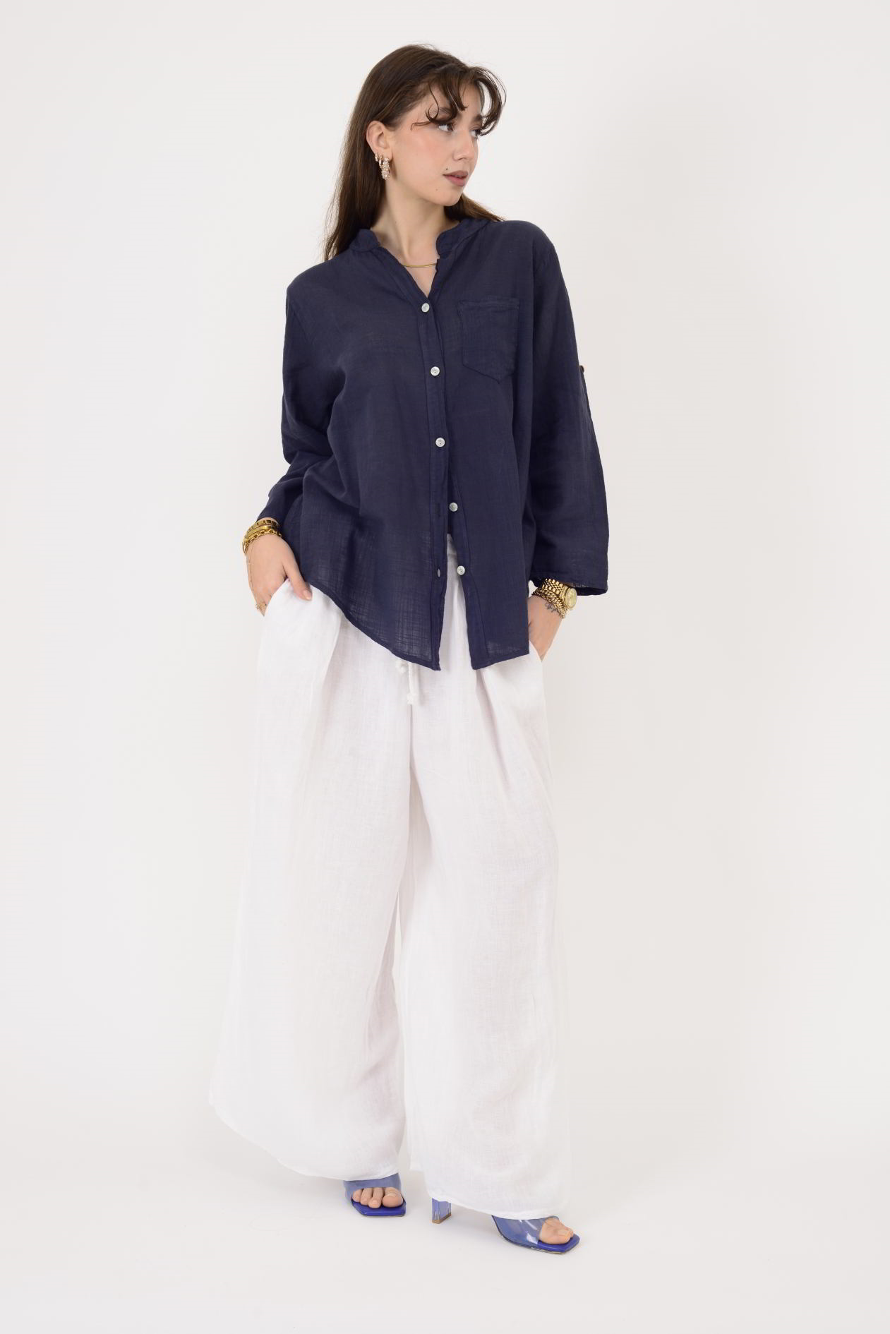 22045 CEP DETAYLI GÖMLEK