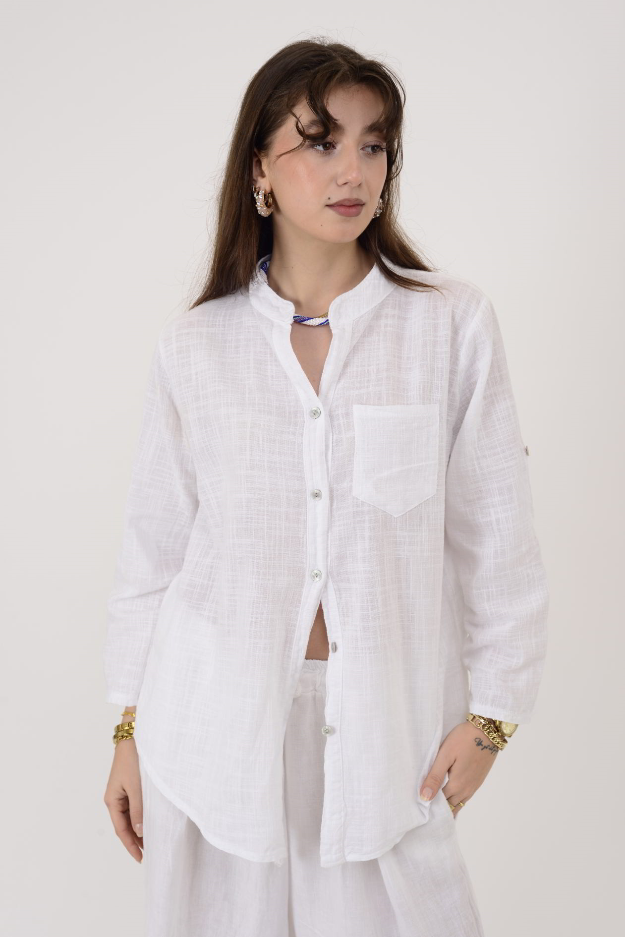 22045 CEP DETAYLI GÖMLEK