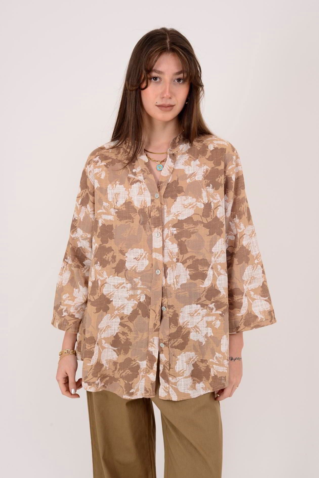 25003 BATİK DESEN GÖMLEK