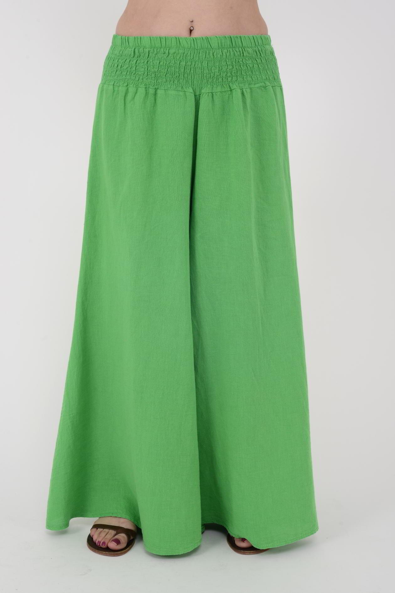 30201 ZAZ BEL BÜZGÜLÜ KETEN PANTOLON