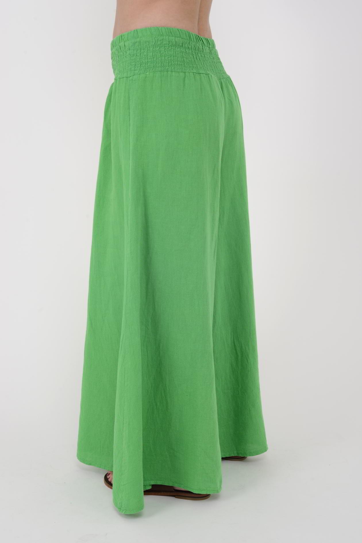 30201 ZAZ BEL BÜZGÜLÜ KETEN PANTOLON