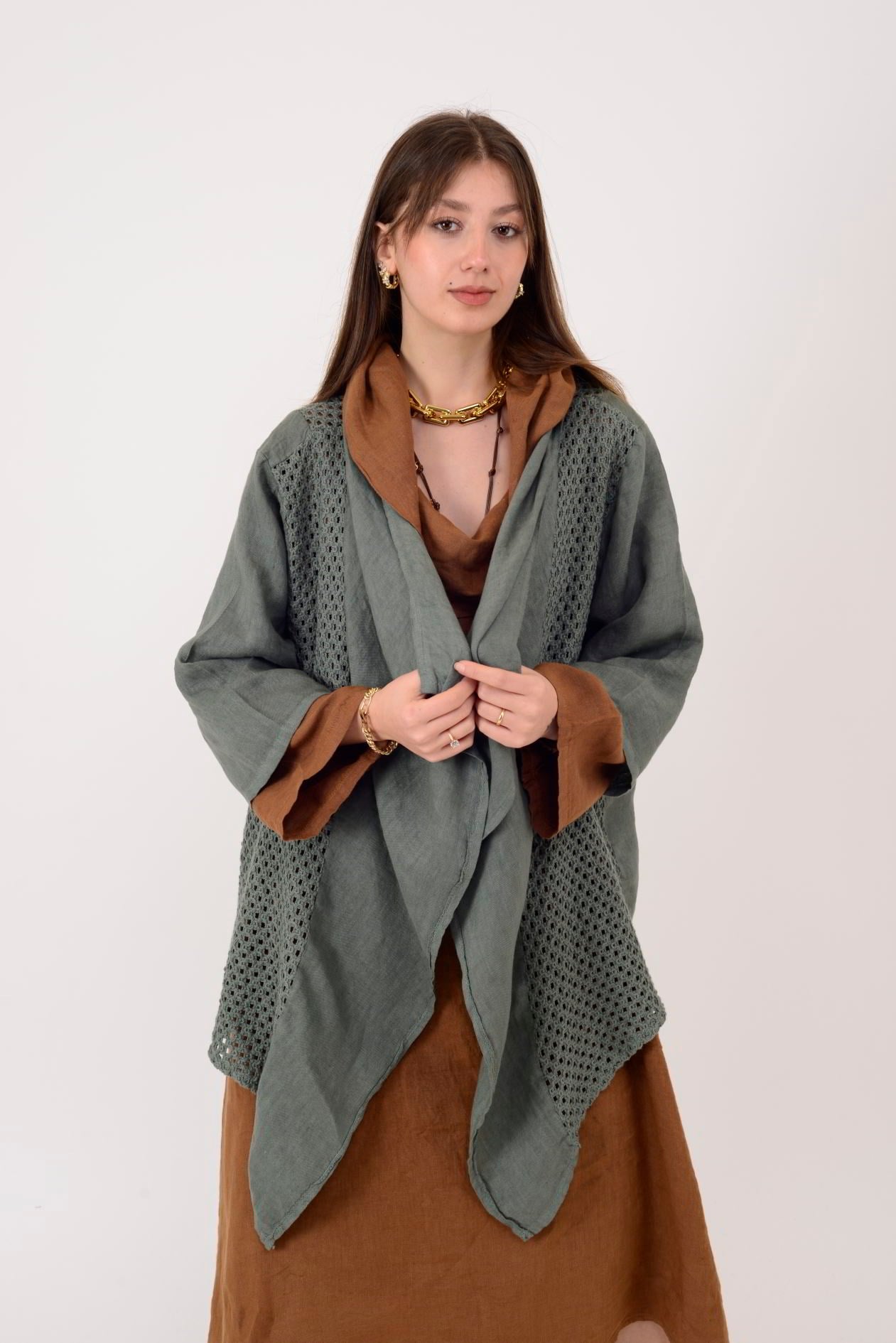 5283 AJURLU MERSERİZE CEKET