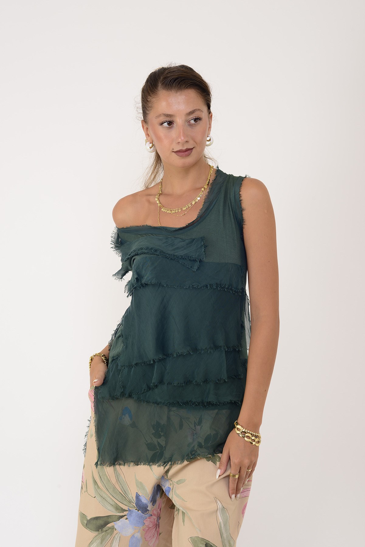 60018 KAT KAT İPEK BLUZ
