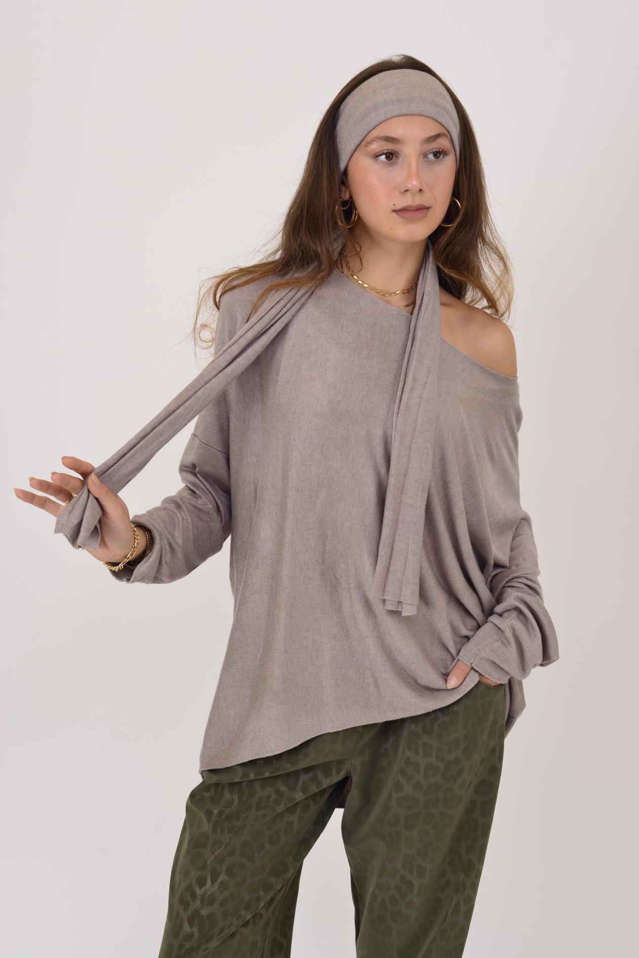 72206 FULAR DETAYLI İNCE TRİKO