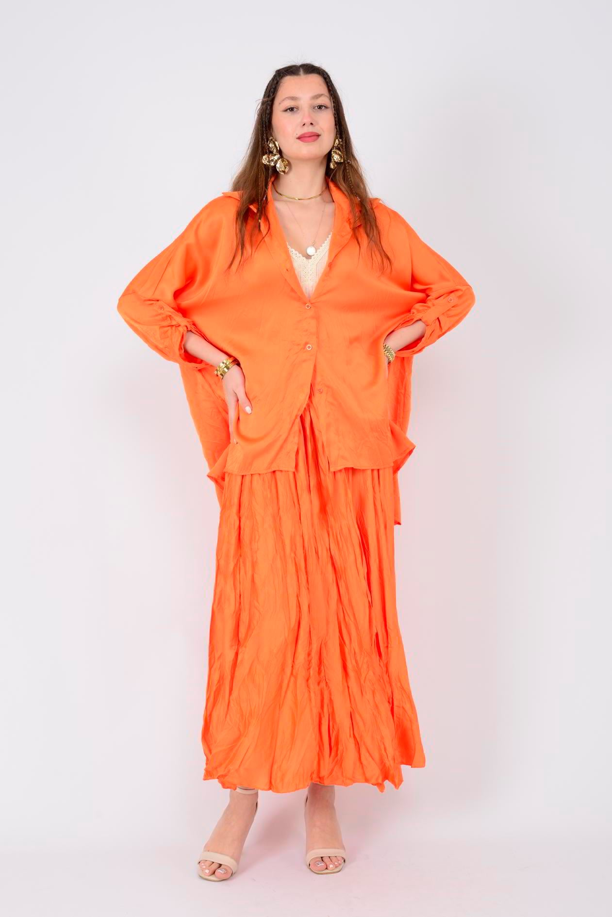 75176 BLUIS 2Lİ SATEN TAKIM