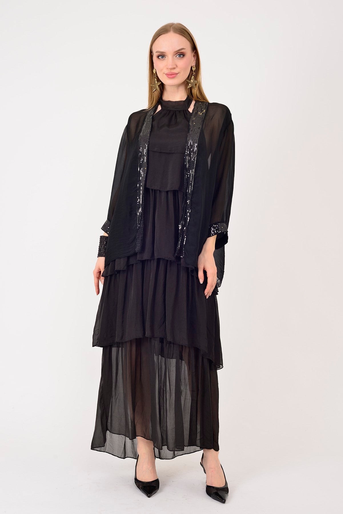 7590 PAYET DETAYLI İPEK CEKET