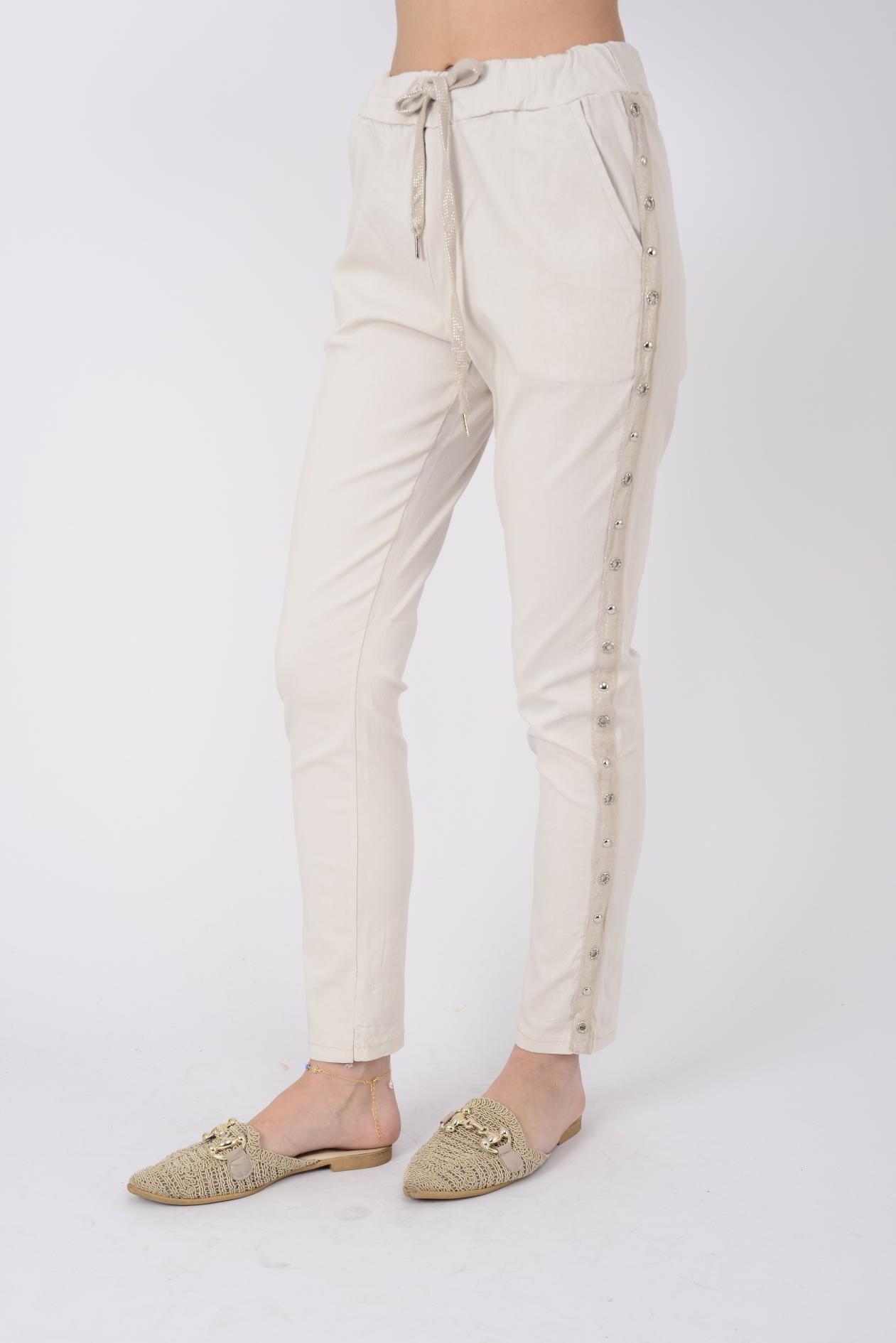 8162 ZIMBA DETAYLI GABARDİN PANTOLON