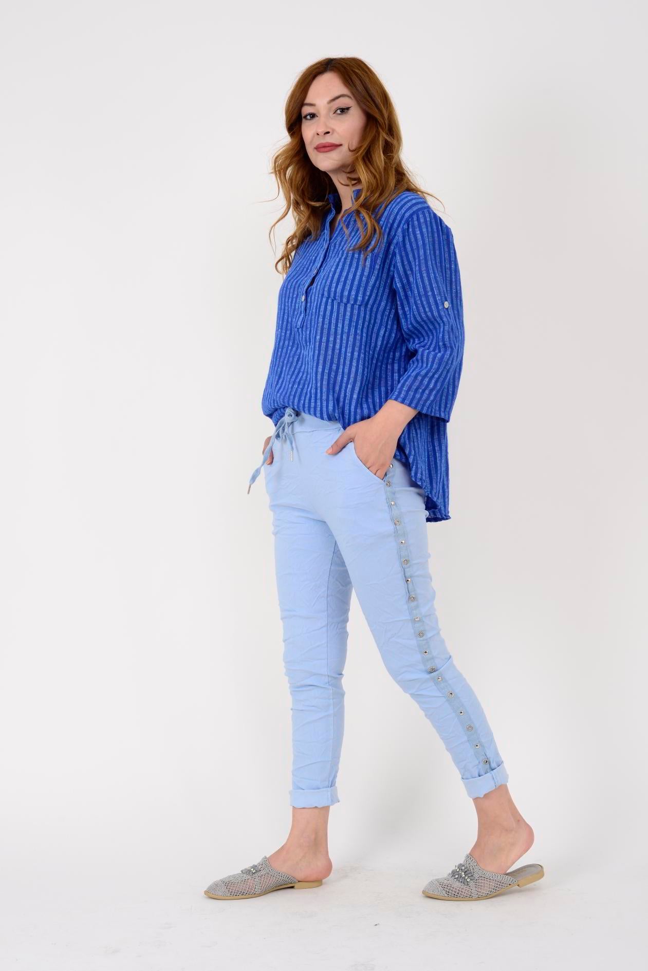 8162 ZIMBA DETAYLI GABARDİN PANTOLON