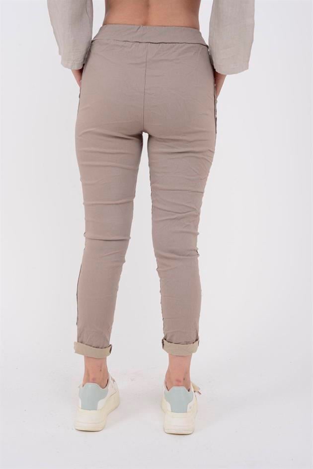 8162 ZIMBA DETAYLI GABARDİN PANTOLON
