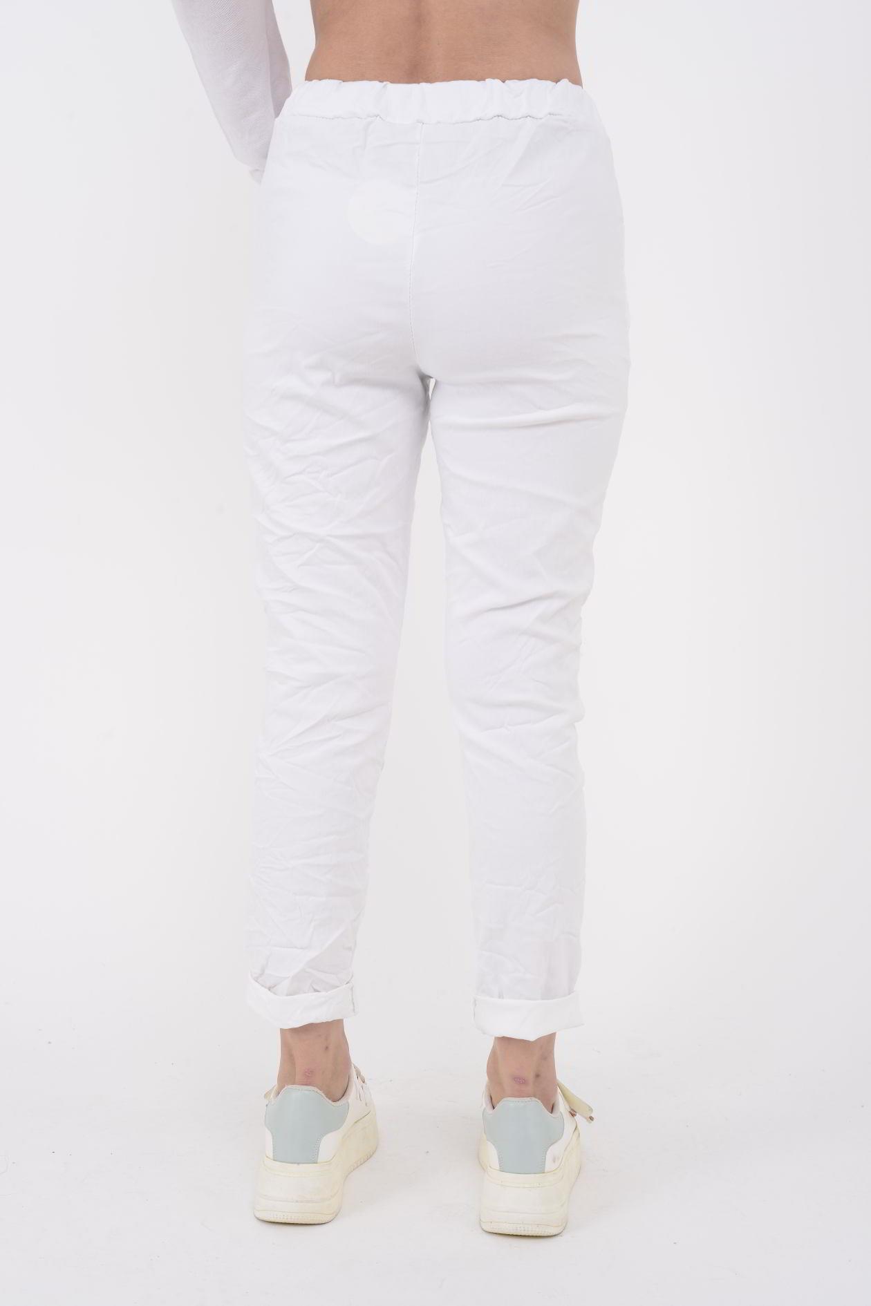 8333 PAYETLİ YILDIZ DETAY GABARDİN PANTOLON