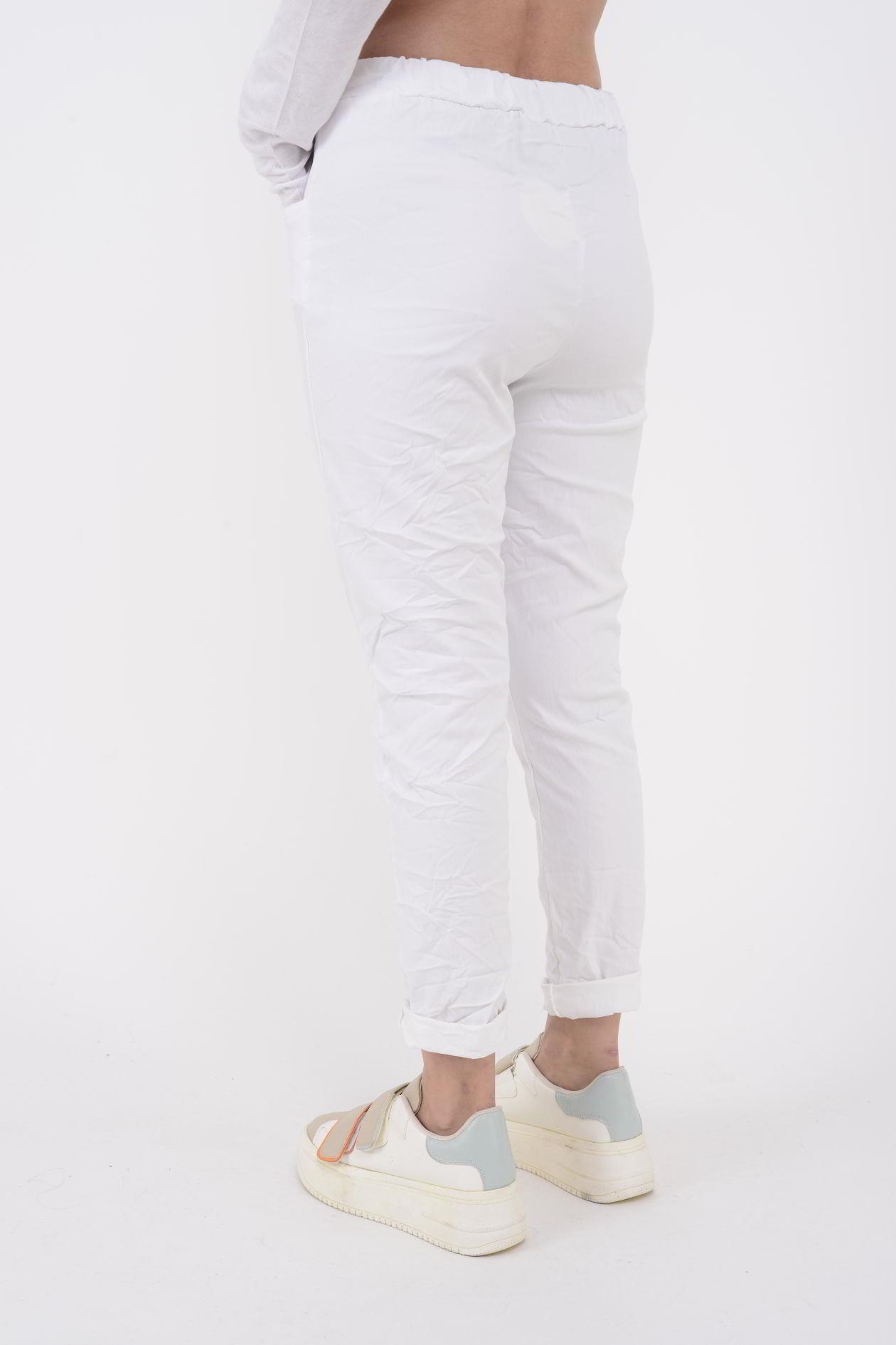 8333 PAYETLİ YILDIZ DETAY GABARDİN PANTOLON