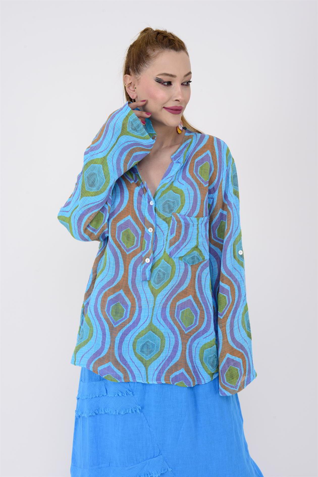 83931 ZUEL DESENLİ GÖMLEK