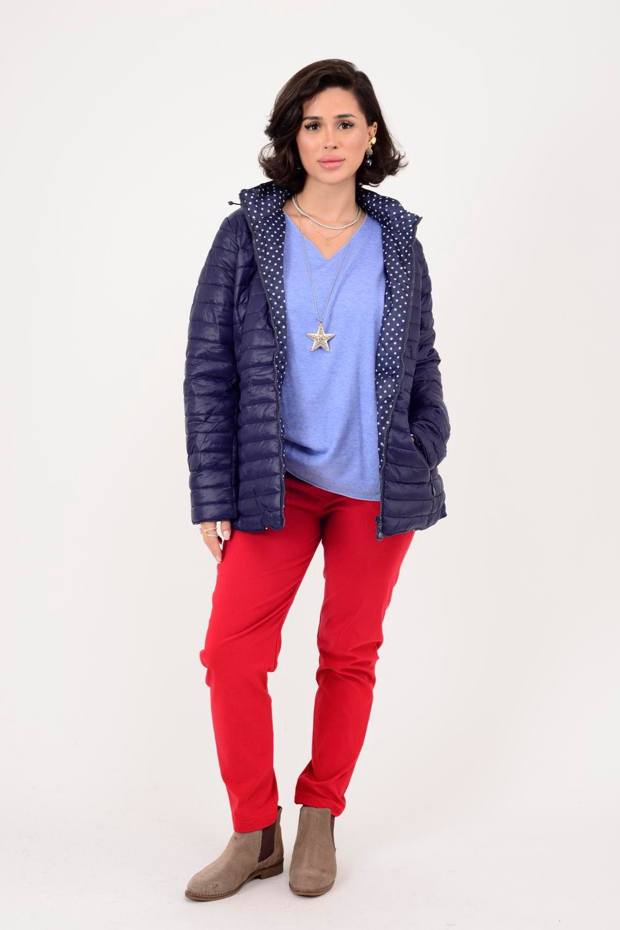 8966 TWIN PANTİYELİ ÇİFT TARAFLI KAPİTONE MONT