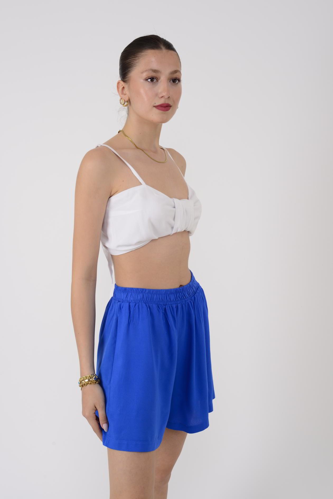 AN10507 BELİ LASTİKLİ ŞORT