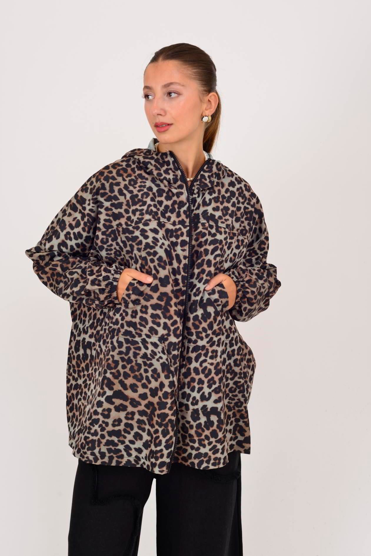 AN10560 LEOPAR DESEN YAĞMURLUK