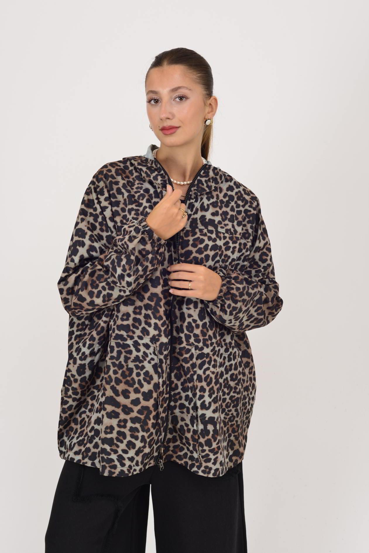 AN10560 LEOPAR DESEN YAĞMURLUK