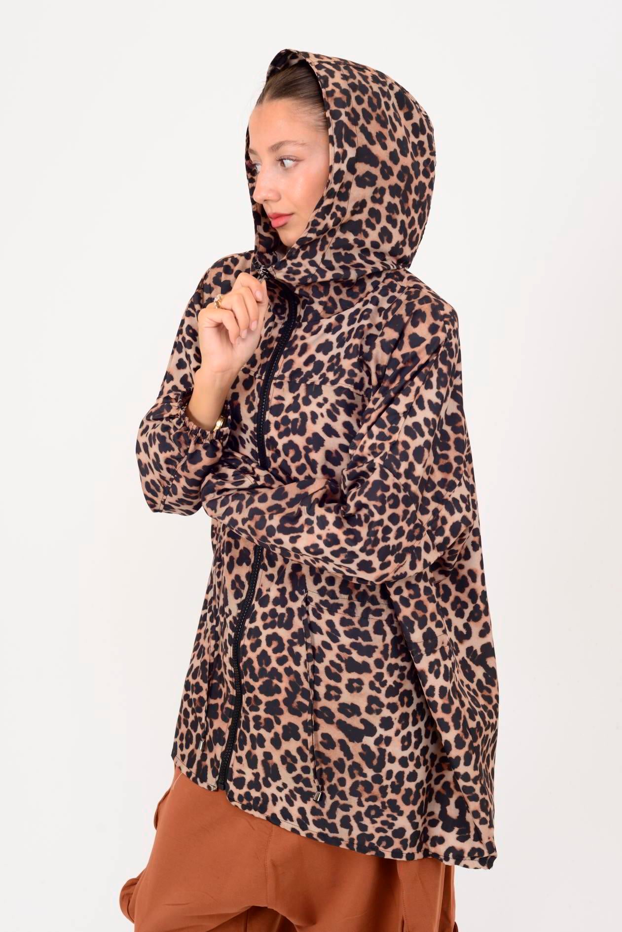 AN10560 LEOPAR DESEN YAĞMURLUK