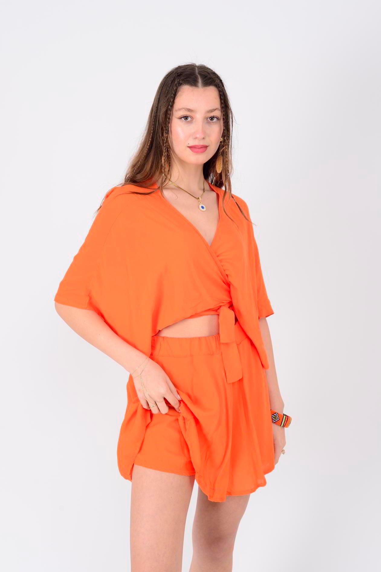 AN10714 BELİ LASTİKLİ ŞORT ETEK