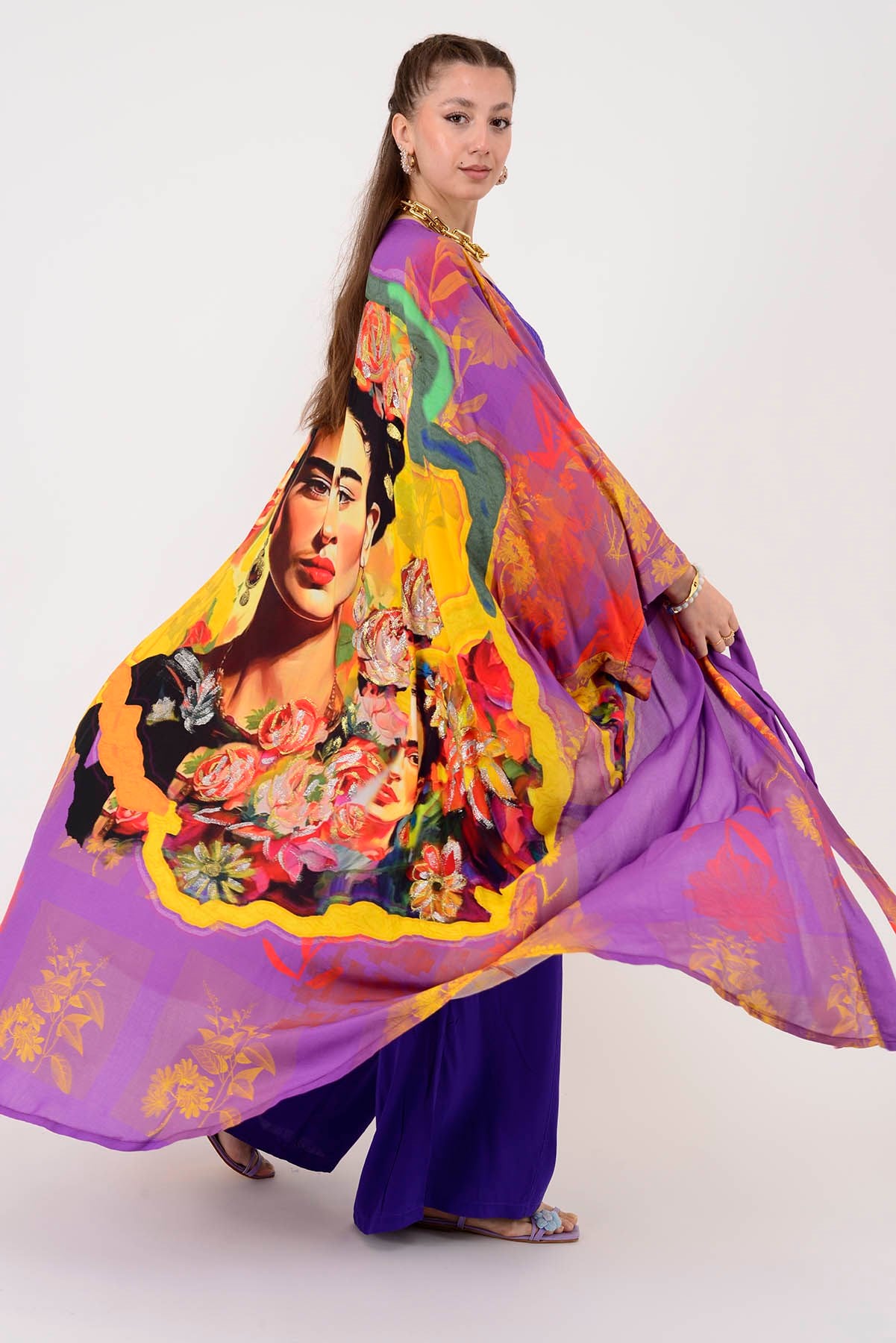 AN4013 FRİDA DESEN KİMONO