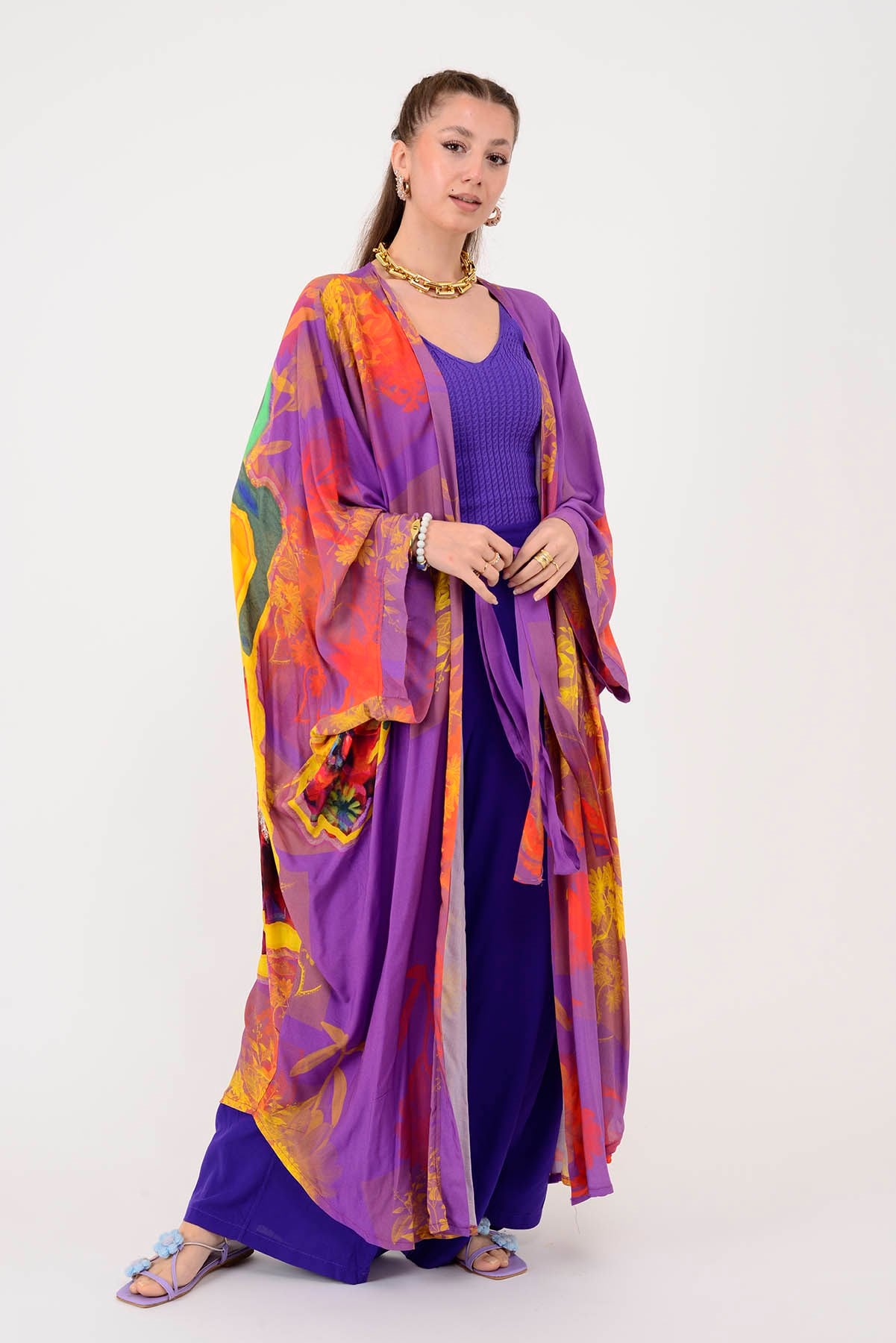 AN4013 FRİDA DESEN KİMONO