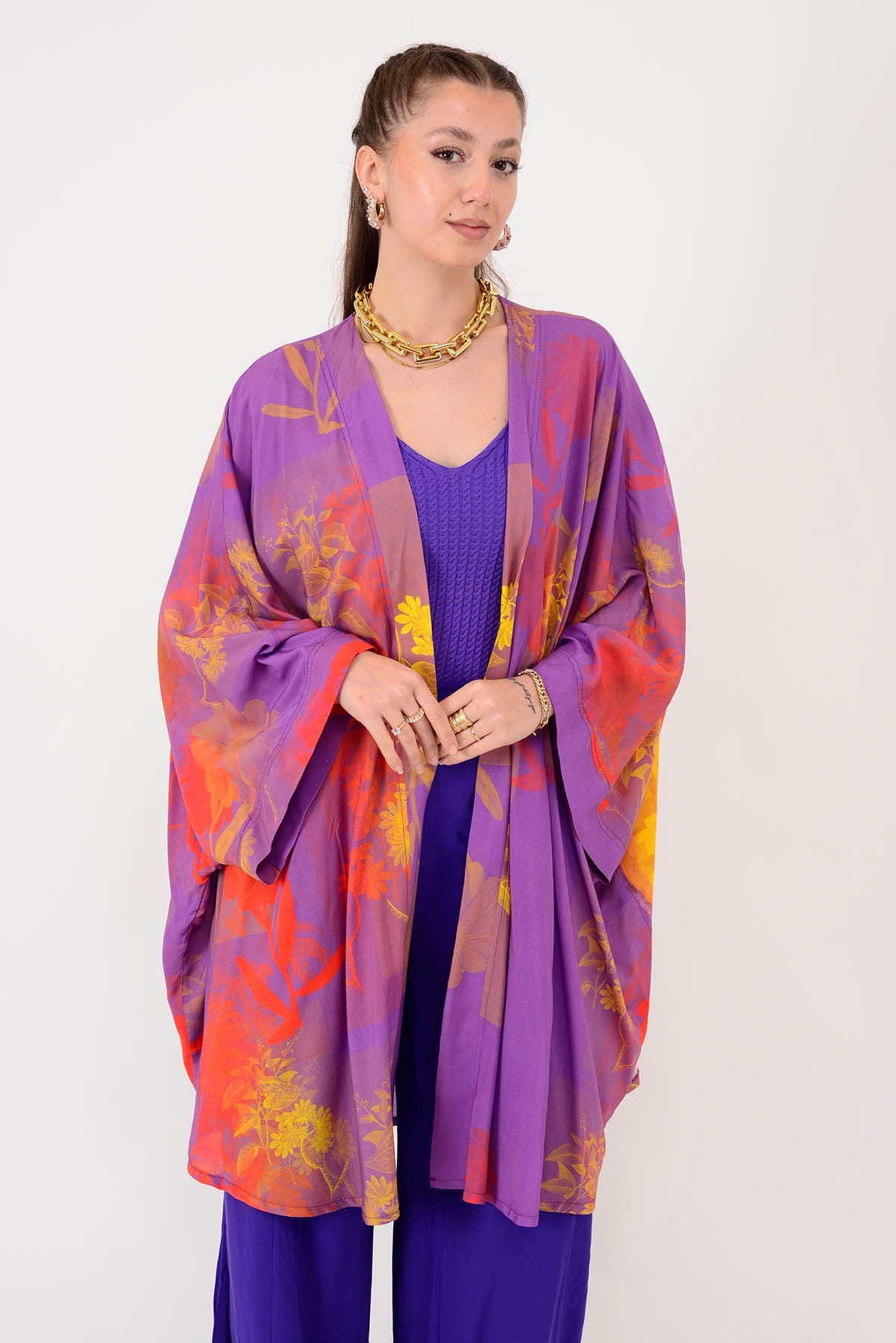 AN4015 FRİDA DESEN KİMONO