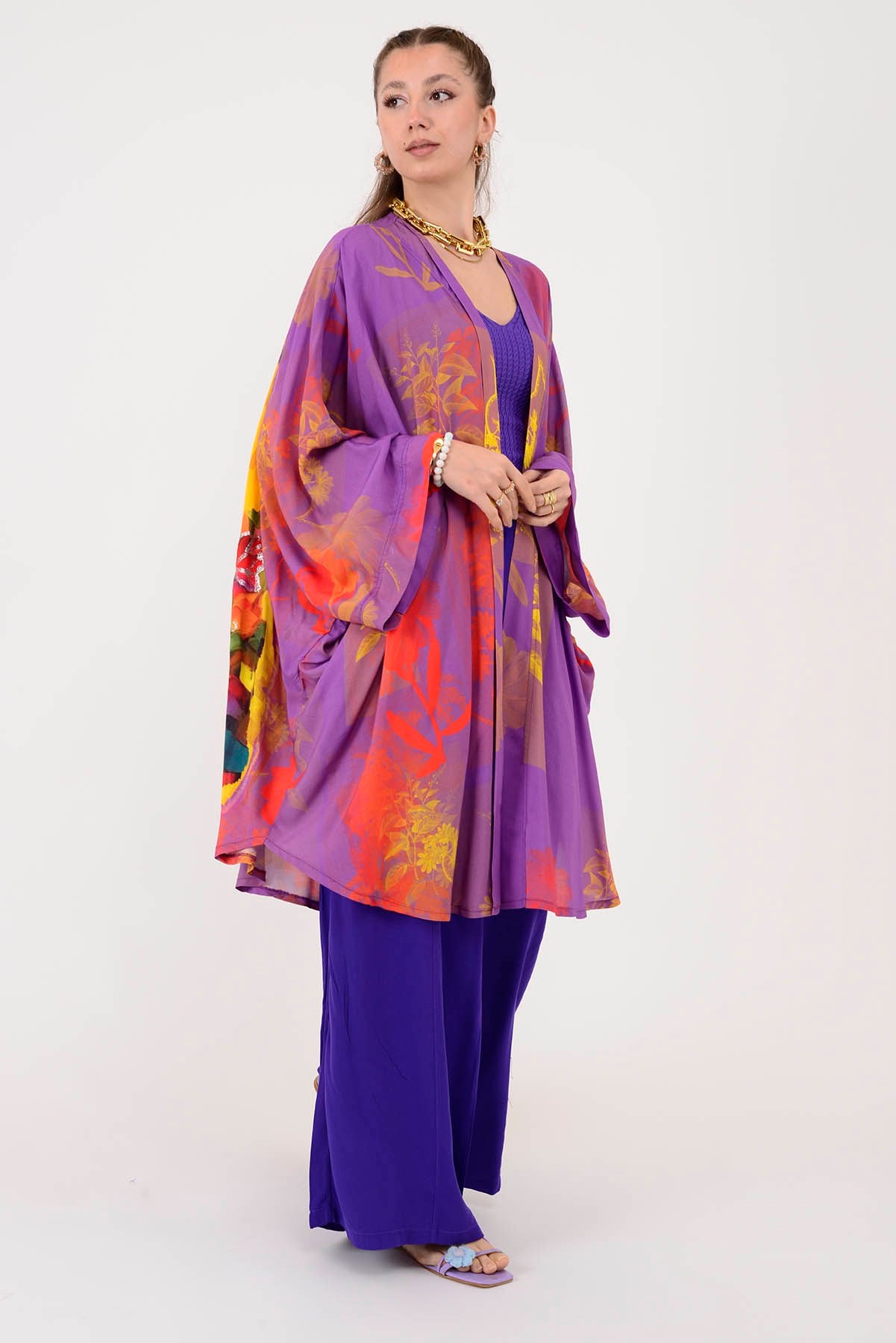 AN4015 FRİDA DESEN KİMONO