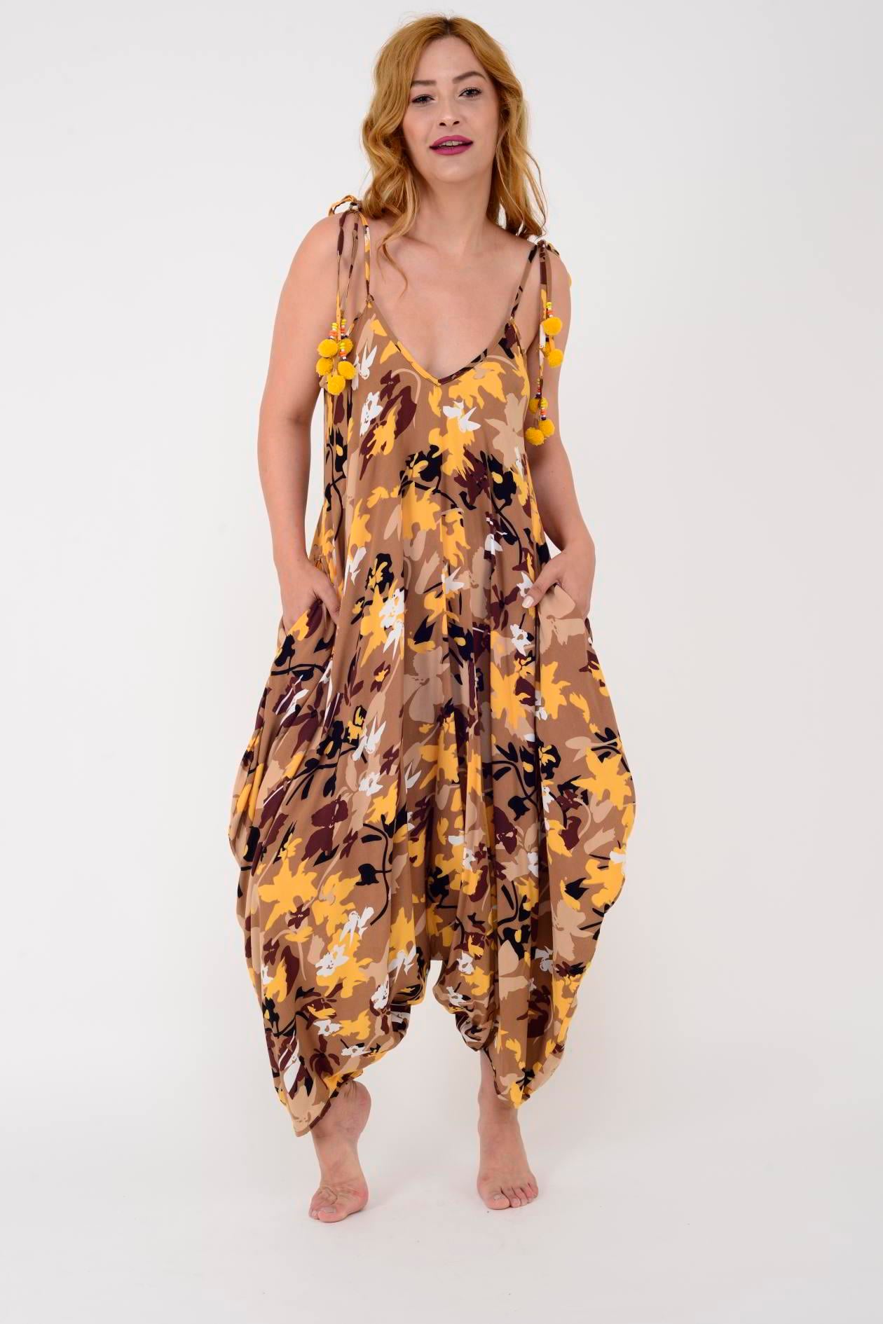 AS34 KAMUFLAJ DESEN PÜSKÜLLÜ BOHO TULUM