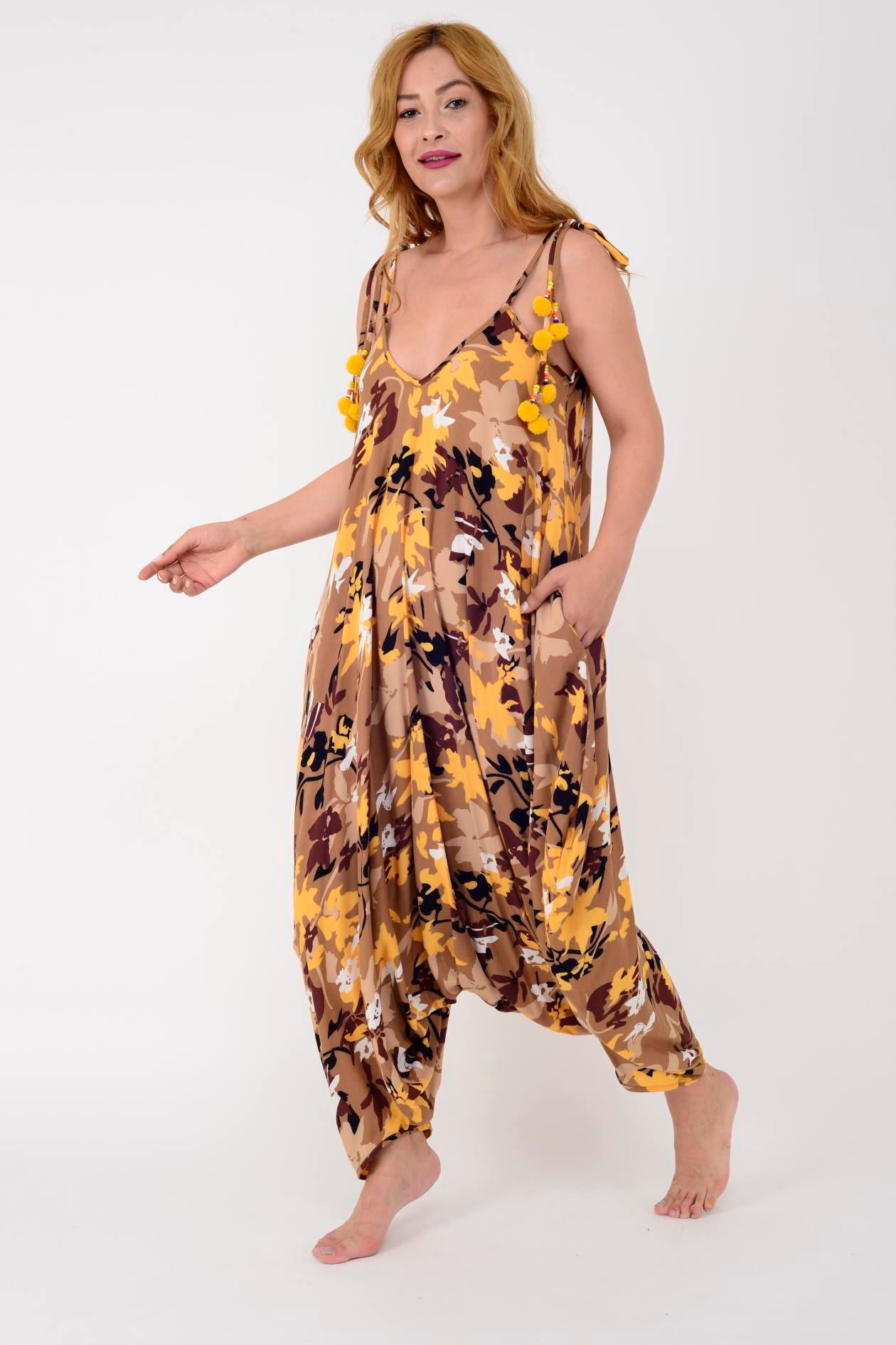 AS34 KAMUFLAJ DESEN PÜSKÜLLÜ BOHO TULUM