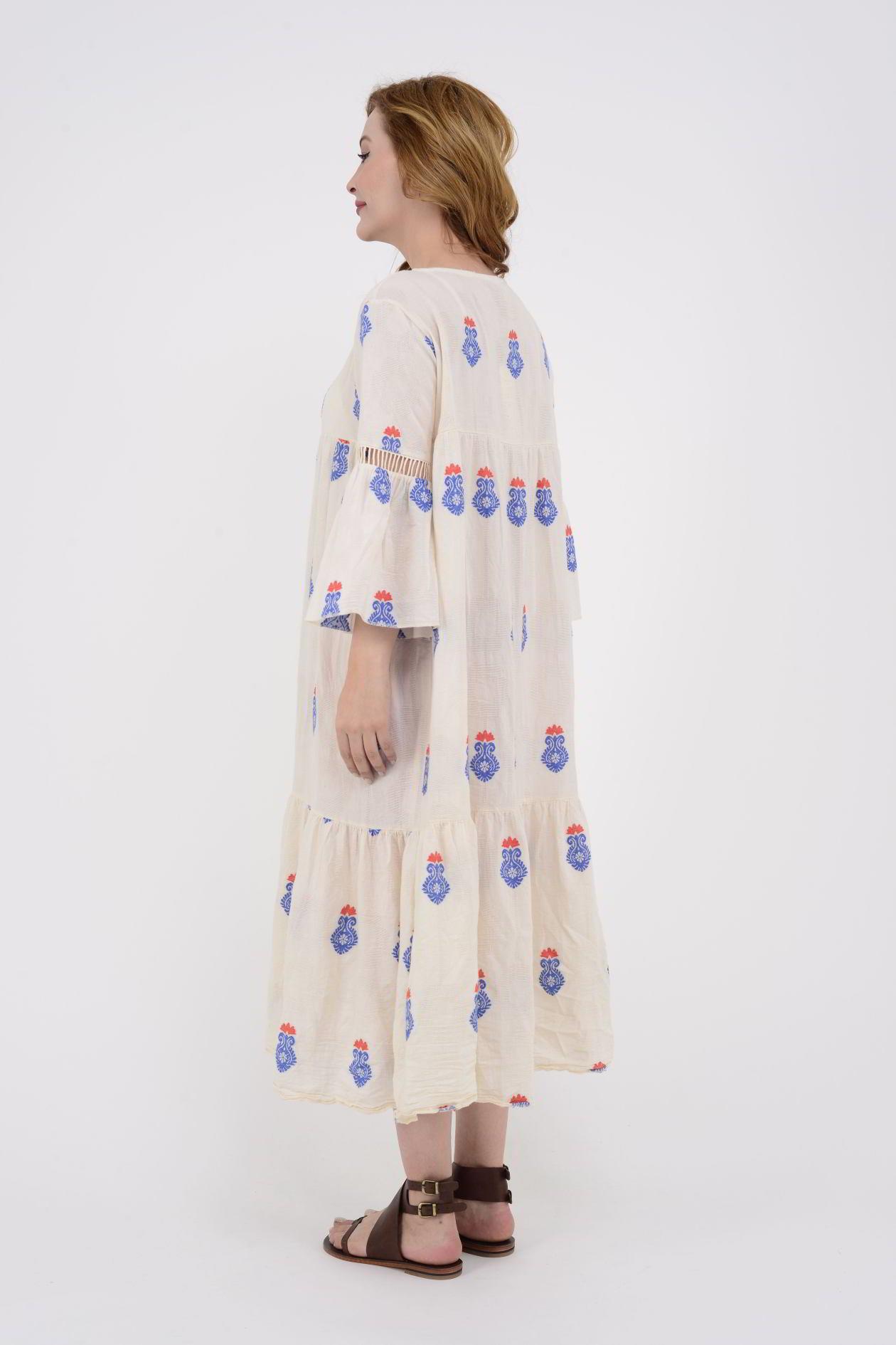 IT10383 FLORA UZUN HAM ELBİSE