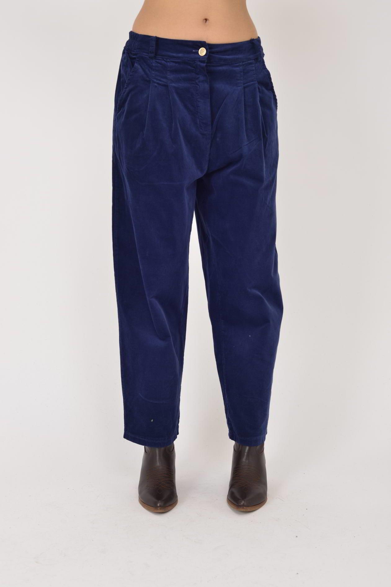 K036 DÜĞME DETAYLI KADİFE PANTOLON