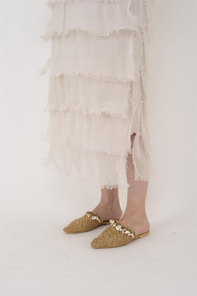 10078 KAT KAT İPEK ELBİSE