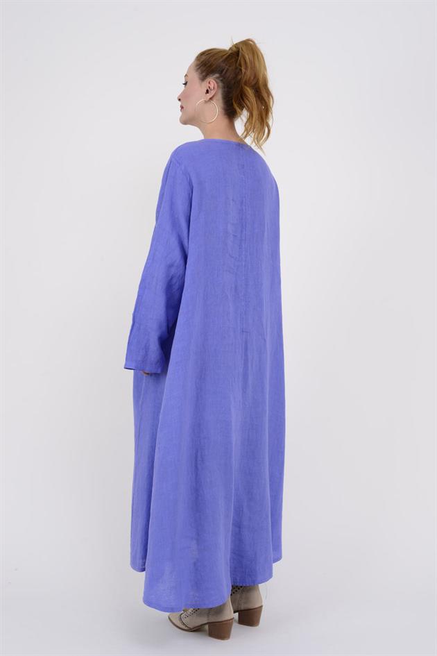 102181 LADİ KETEN ELBİSE