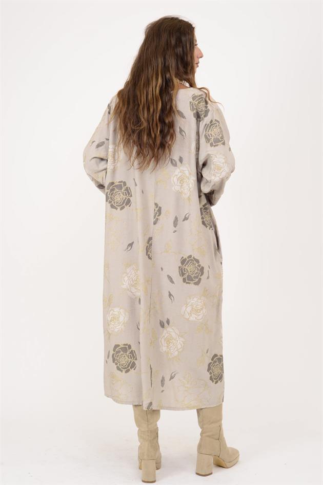 10584 LOVA SİM DETAYLI ELBİSE